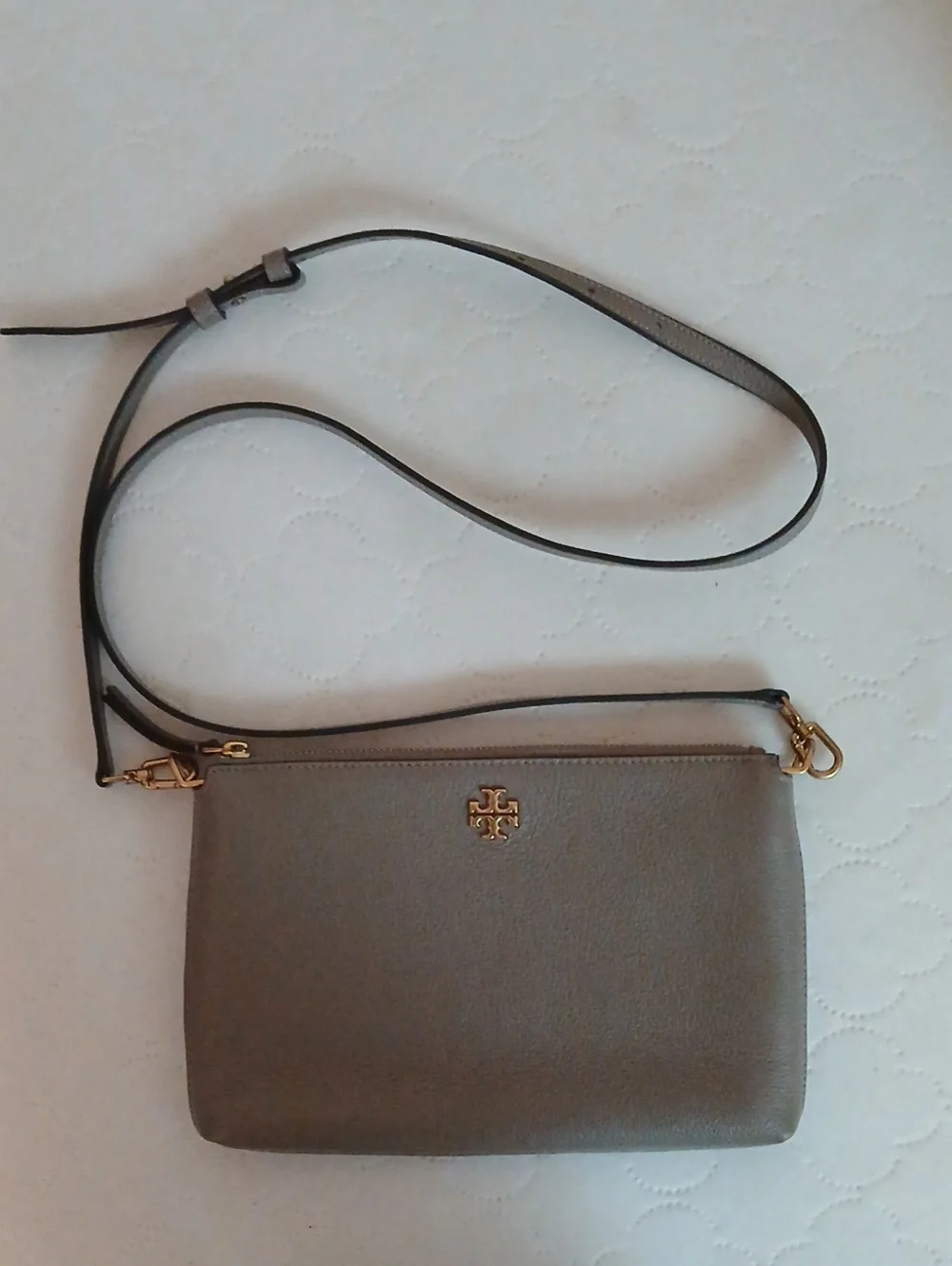 Tory Burch Mercer Pebble Zip Crossbody